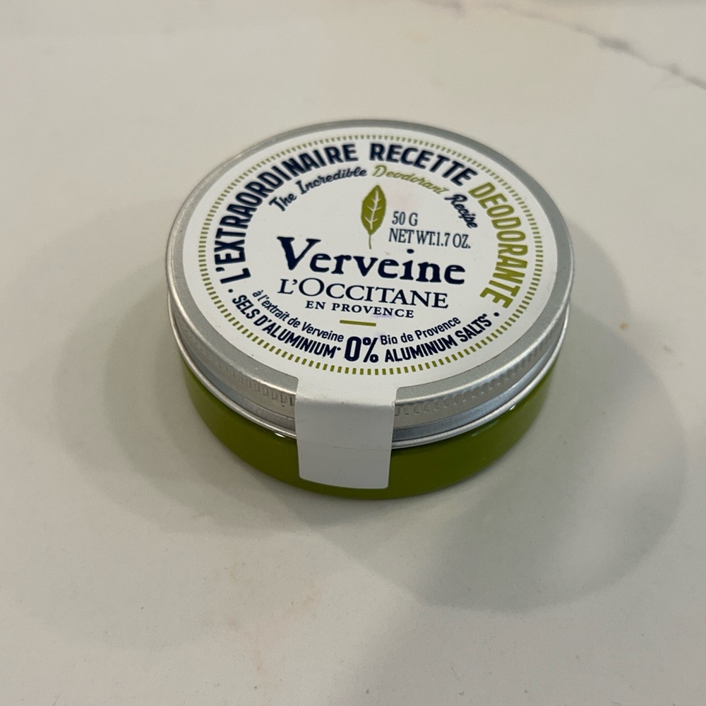 L'OCCITANE Verveine Skincare Balm Green and Silver